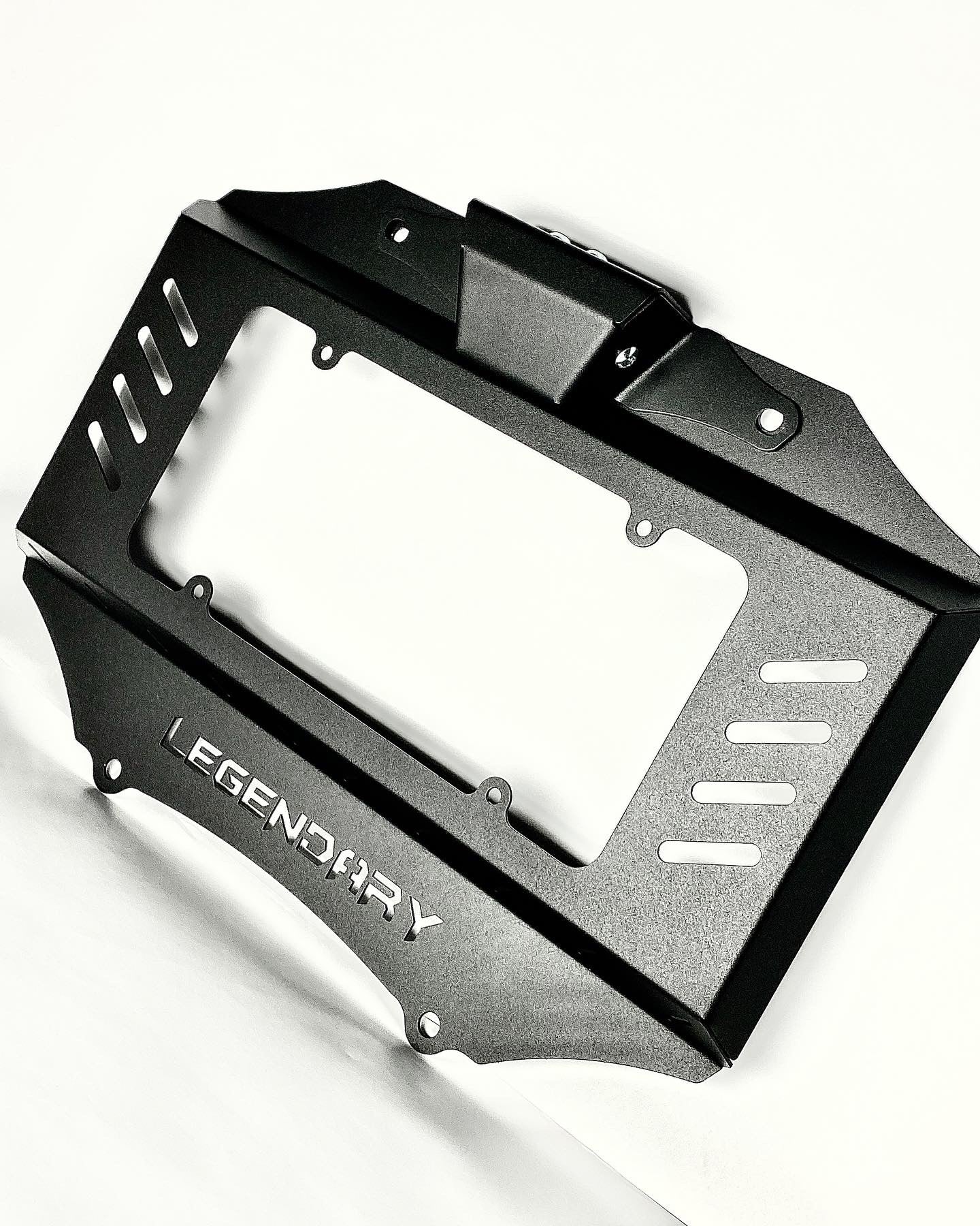 TJ/LJ Spare Tire Delete License Plate Mount W/Rigid Chase Light Bracket