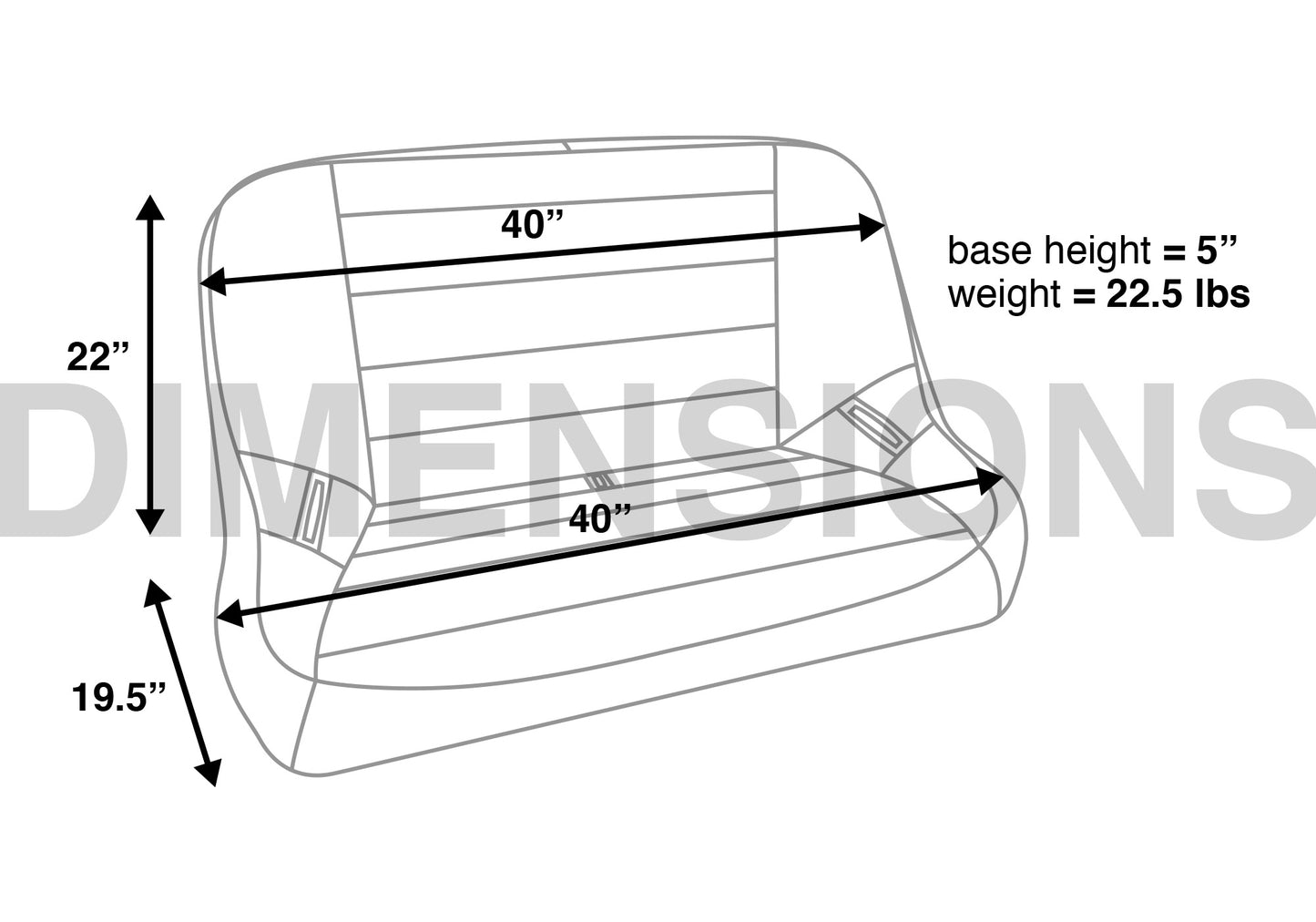 Baja Bench 40" Seat